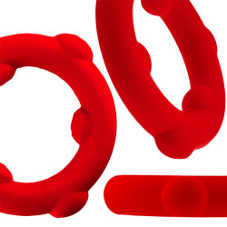 Oxballs Cockring Spinner 25 mm Rouge